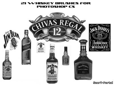 Whiskey brushes for photoshop - Виски